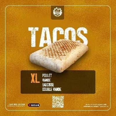 Tacos Poulet +Viande L