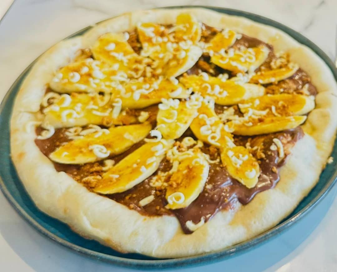 La choco-banane(Pizza douce)