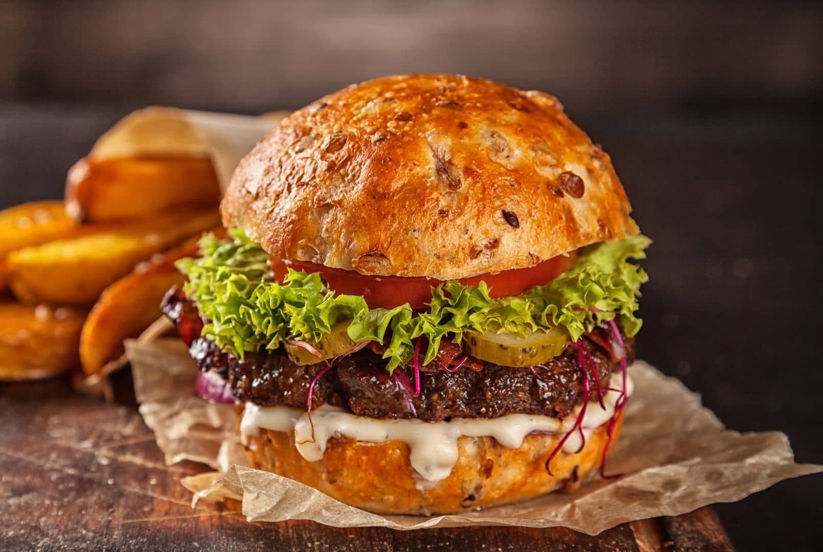 Hamburger Tata + avocat
