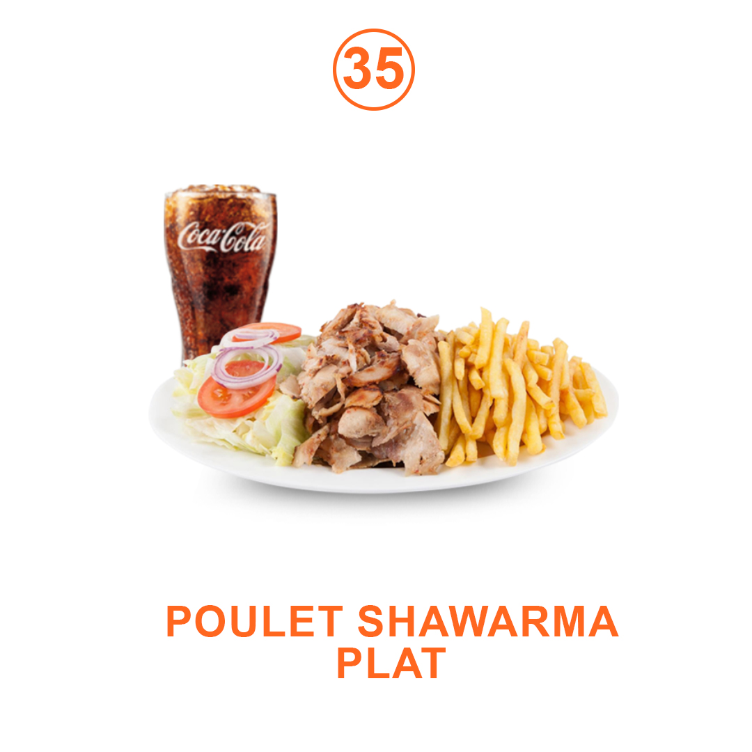 SHAWARMA POULET PLATE