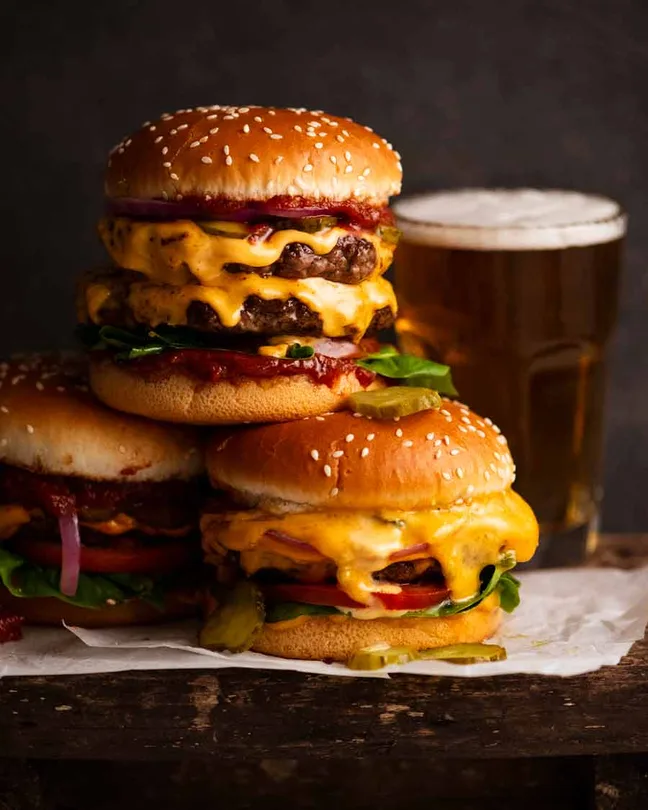 cheese burger simple