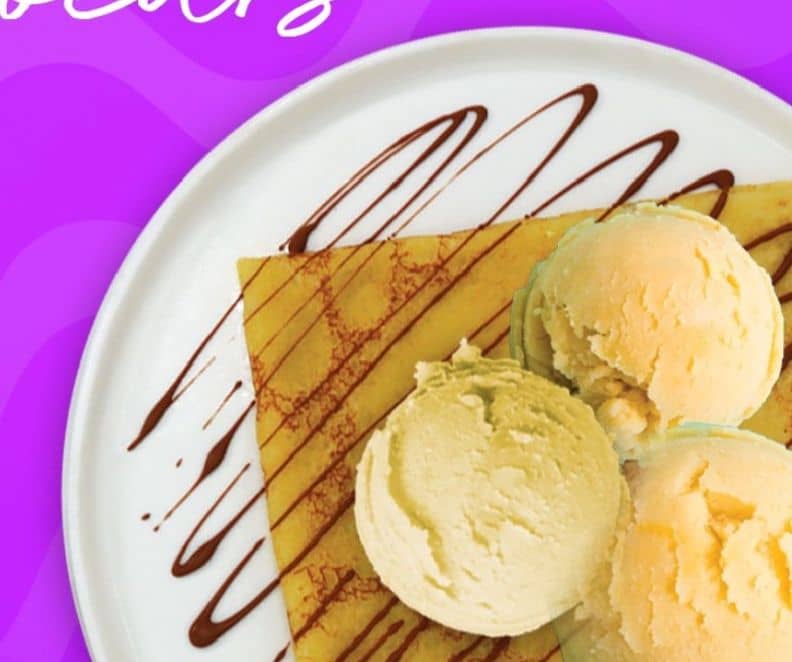 Crêpe avec une Boule de Glace