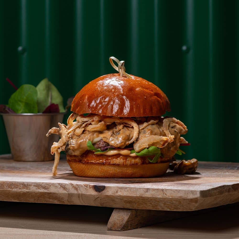 Swiss Mushroom burger