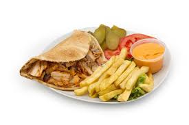 chawarma a la viande plata