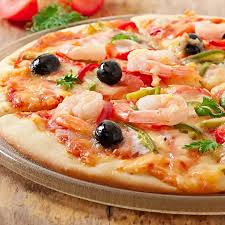 pizza aux crevettes