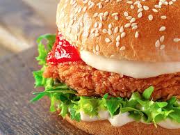 chicken burger plat