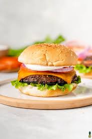 Mushroom burger plat
