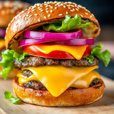 Amecan cheese burger plat