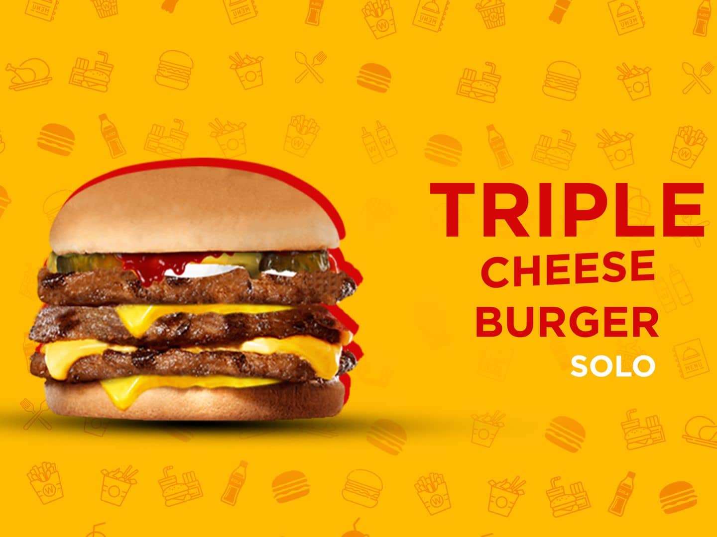 Triple Cheese Burger