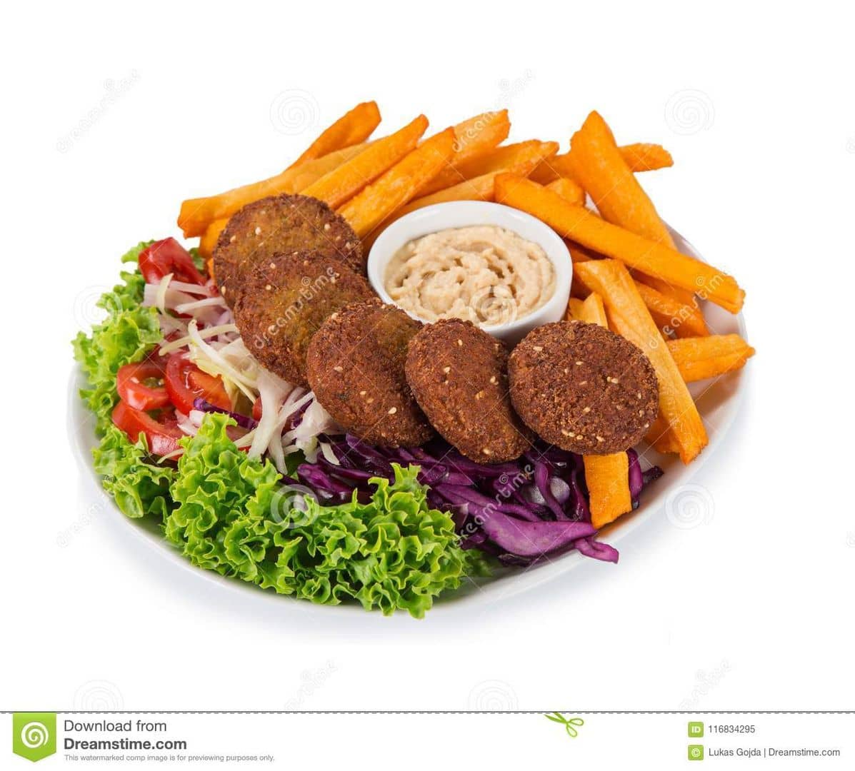 Plat falafel