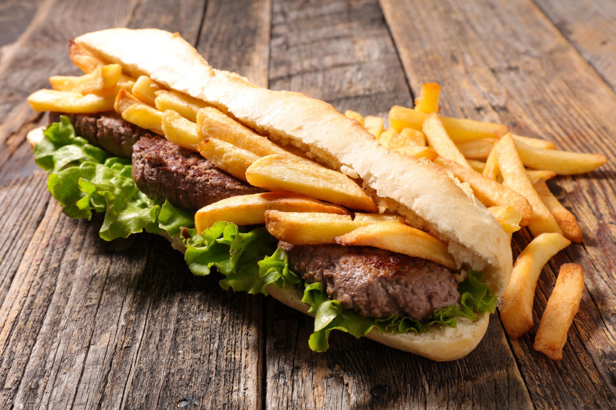 sandwich frites libanaise