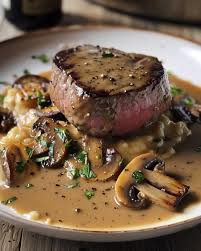 filet de boeuf a la creme champignon