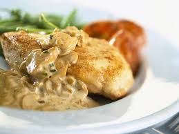 filet blanc de poulet a la creme champignons