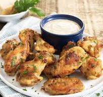 6 pcs Ail De Poulet Pané Sauce Au Choix, Bbq ou Ail Parmesan ou Tangawisi