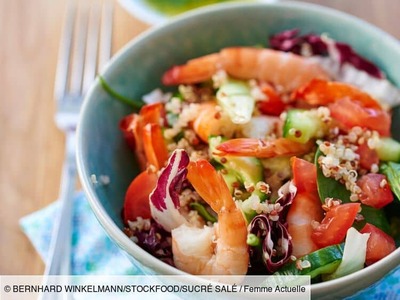 Salade aux Crevette
