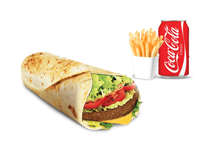 Chawarma Burger + Frites + Boisson